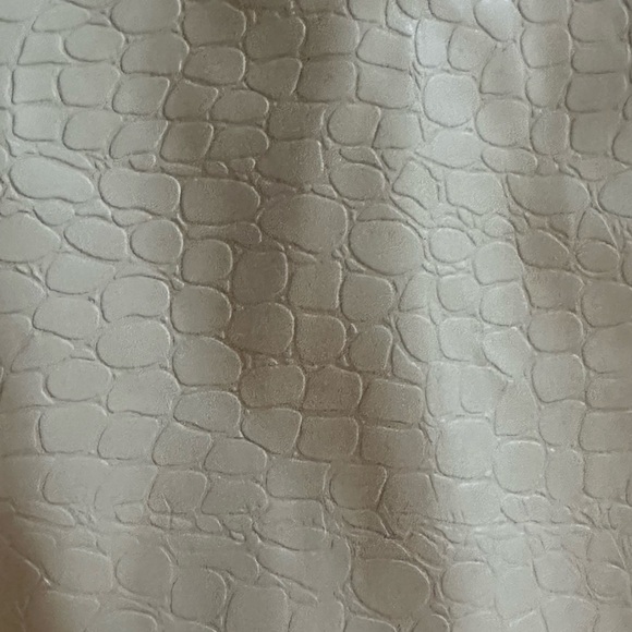 Shein Side Zip Monochrome White Snakeskin Pattern Miniskirt Size S - Picture 3 of 7